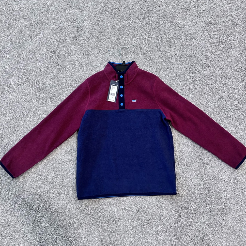 Vineyard vines fleece pullover big boys size 12-14